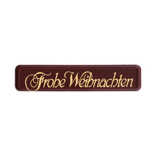 Schokoaufleger "Frohe Weihnachten"