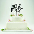Cake-Topper "Mr&Mrs" Schwarz, Acryl - 1