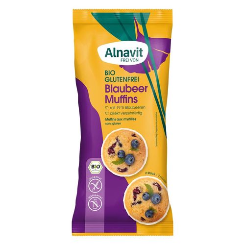 Alnavit Bio Blaubeer Muffins, glutenfrei
