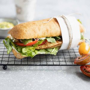 Ciabatta mit Sandwichschnitt