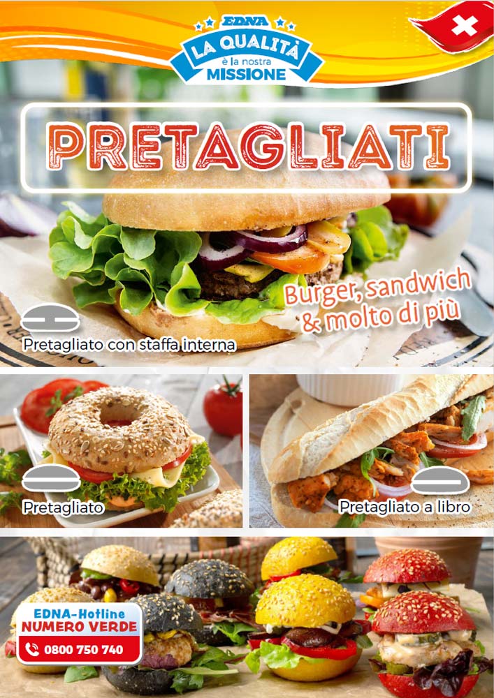 Vorgeschnittene Sandwiches